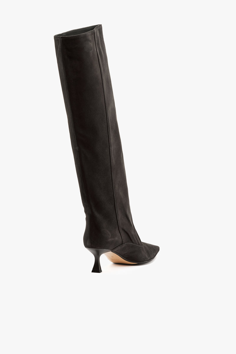 Stivale camoscio antracite