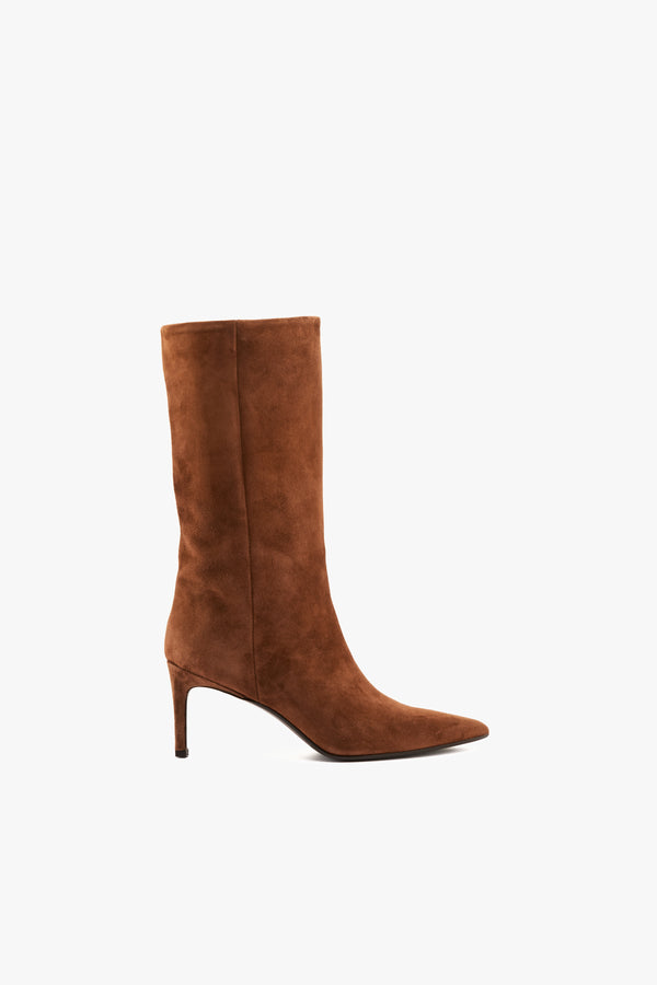 Stivale camoscio cuoio