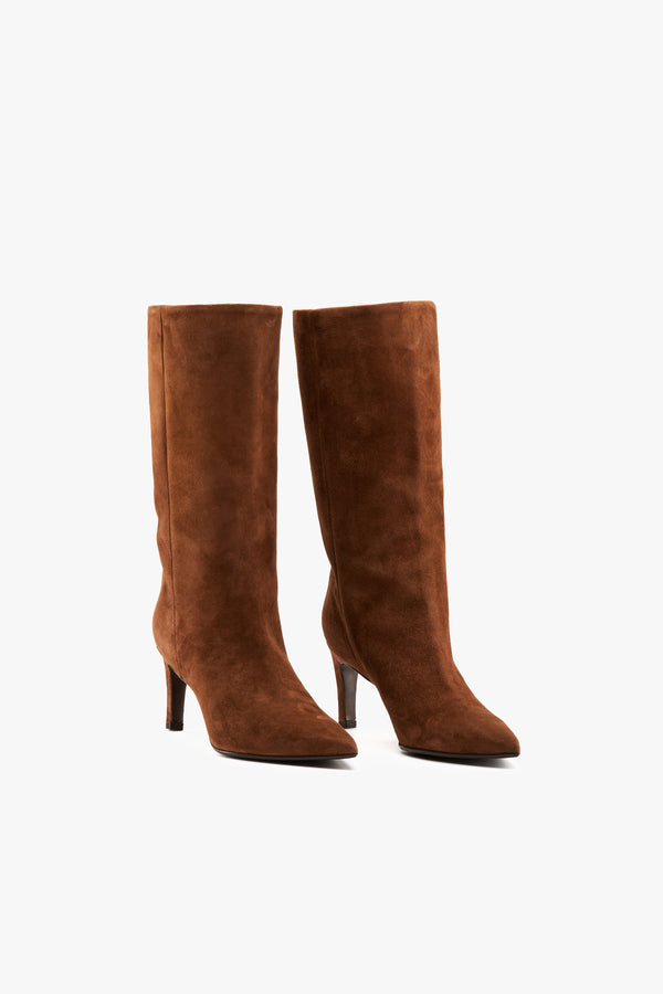 Stivale camoscio cuoio