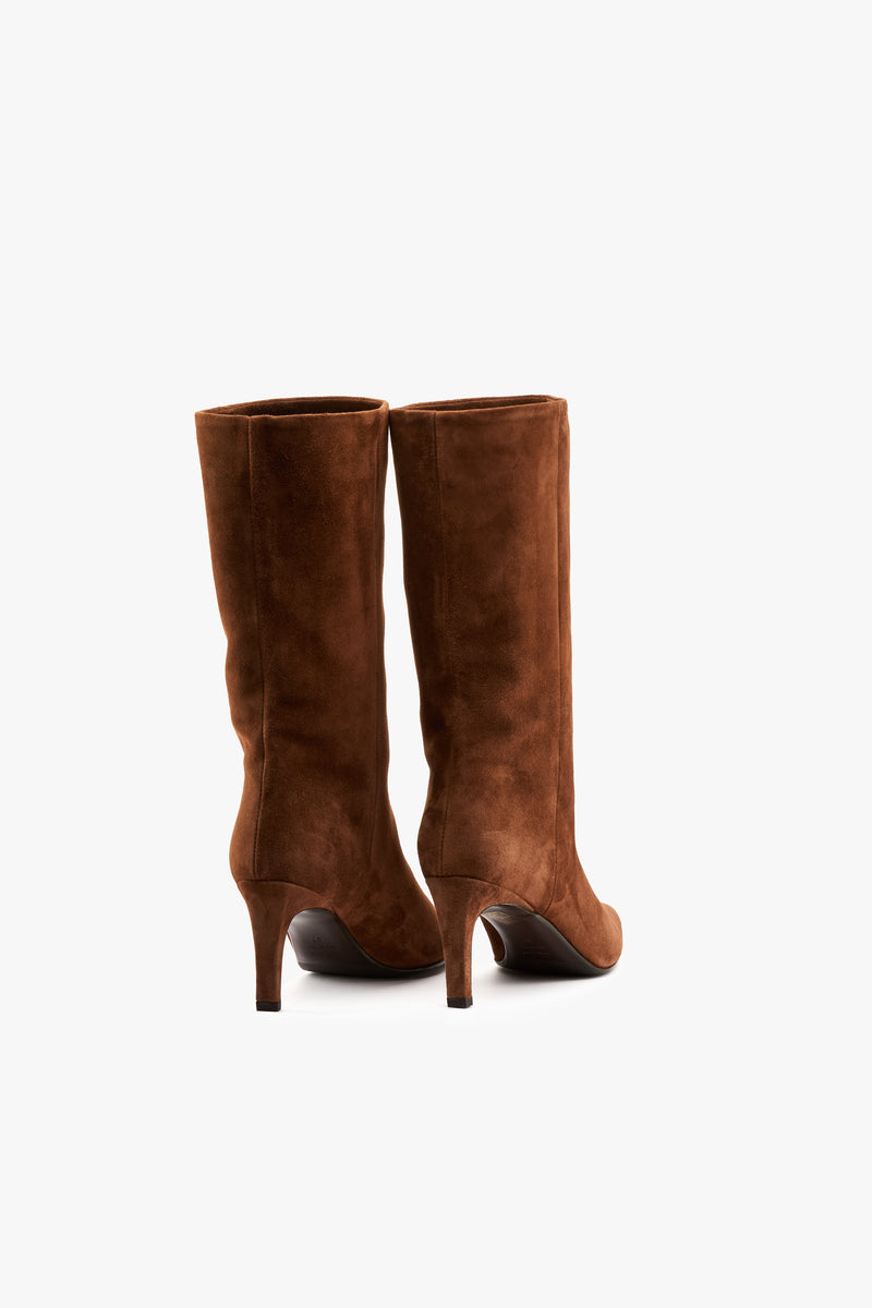 Stivale camoscio cuoio