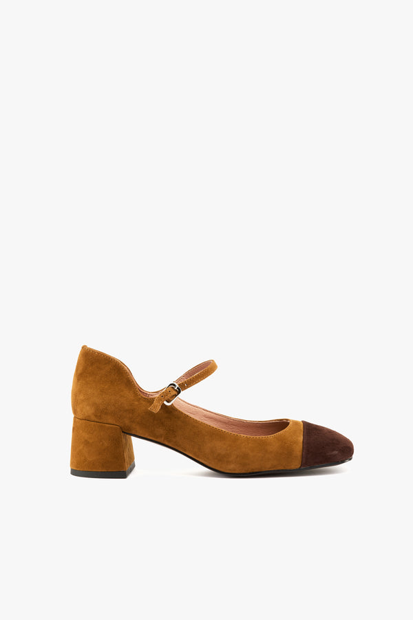 Décolleté Saiph tan&brown