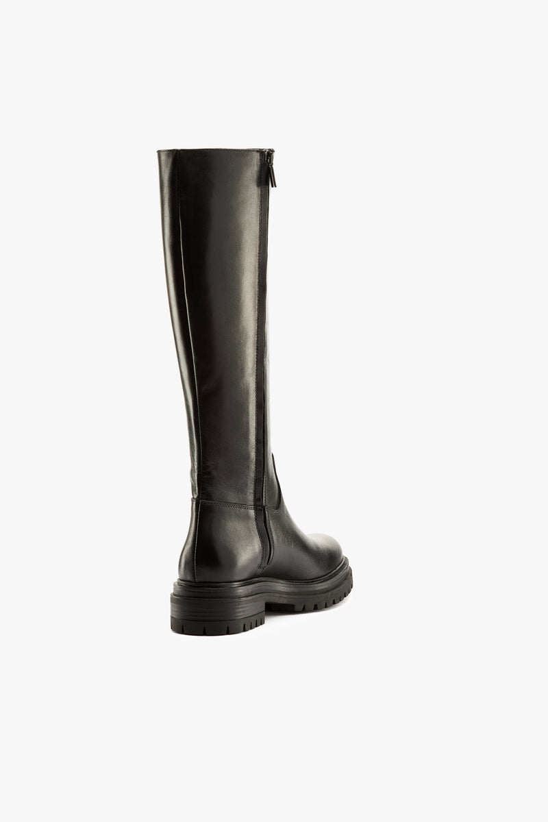 Stivale pelle nero