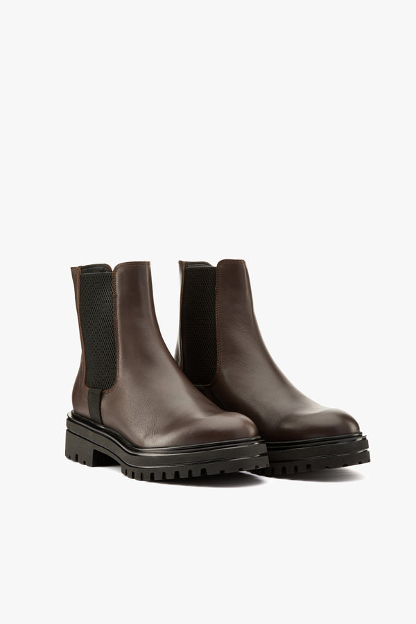 Stivaletto chelsea testa moro