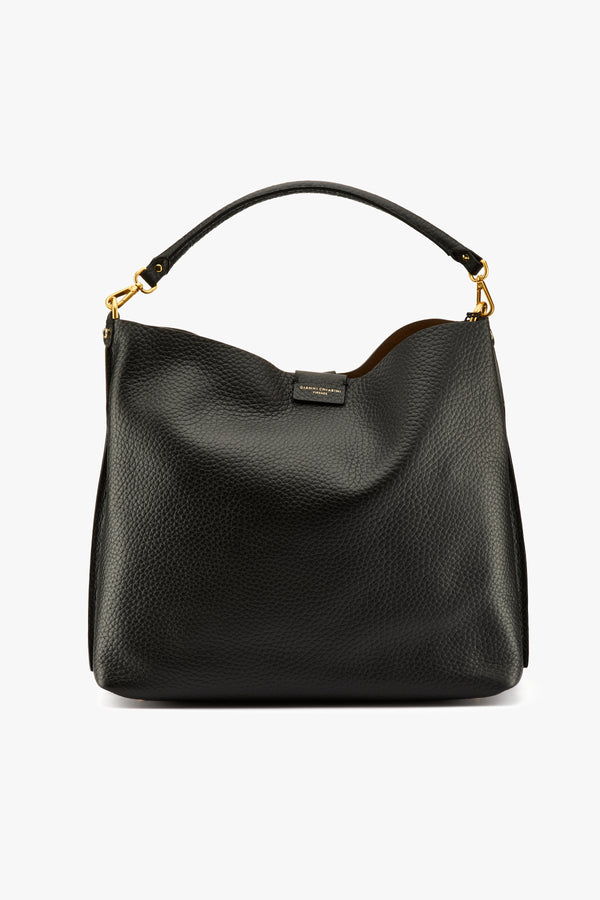 Borsa Aretha nero-castoro
