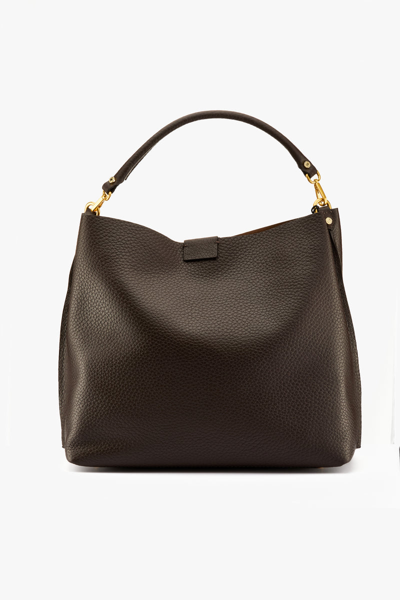 Borsa Aretha espresso-castoro