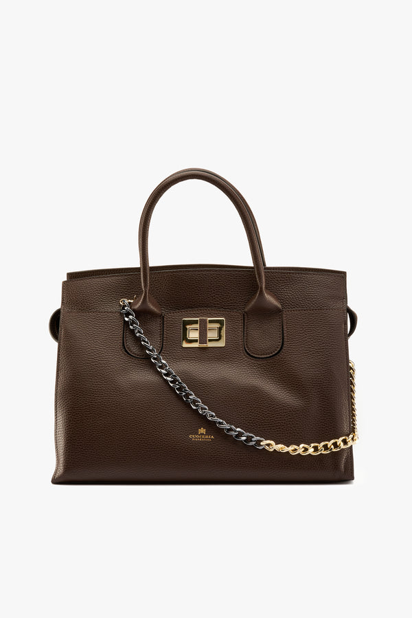 Borsa Bella soft large cioccolato