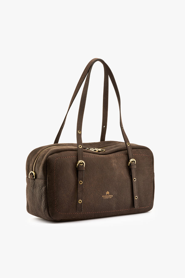 Borsa Eva soft large duffle cioccolato