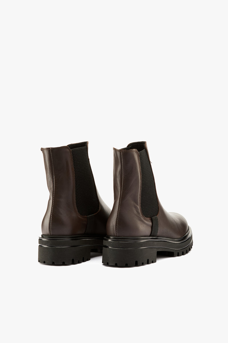Stivaletto chelsea testa moro
