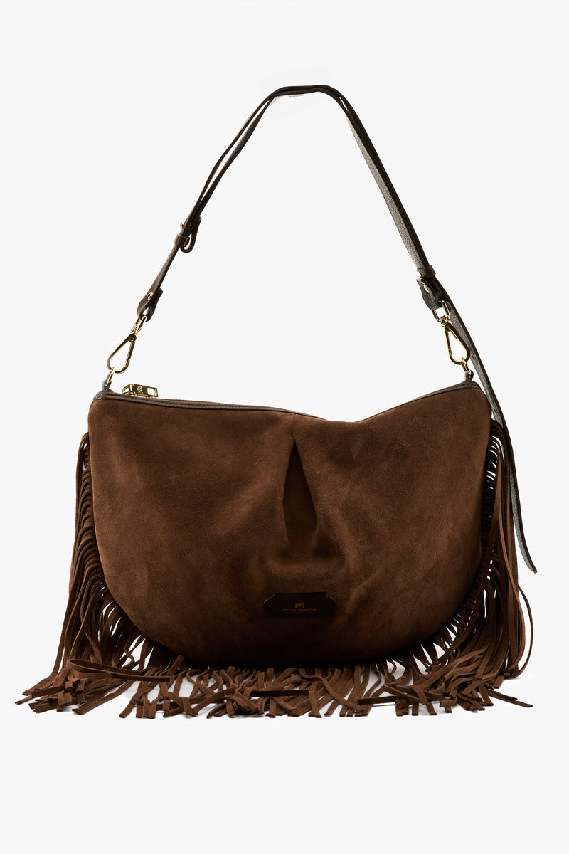 Borsa Emma folk maxi cioccolato
