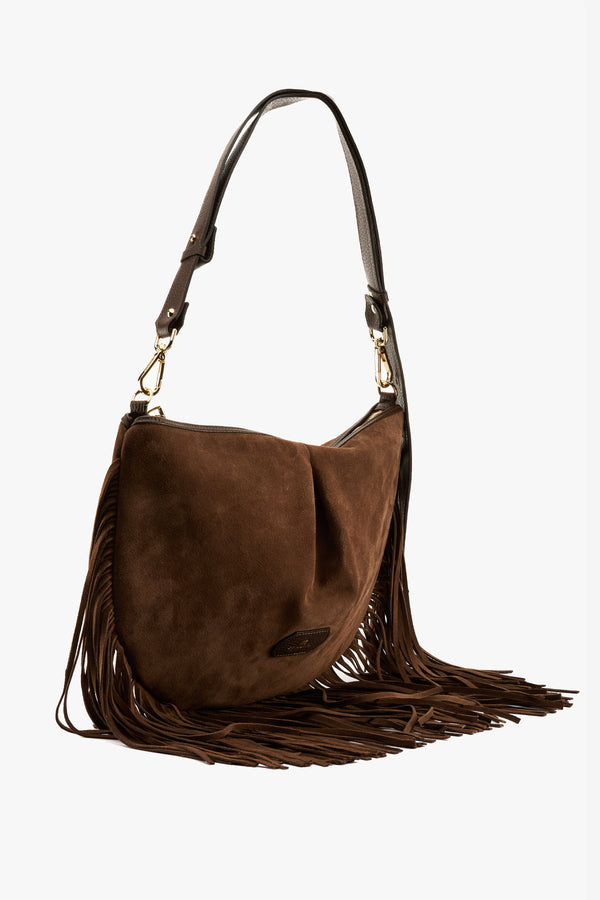 Borsa Emma folk maxi cioccolato