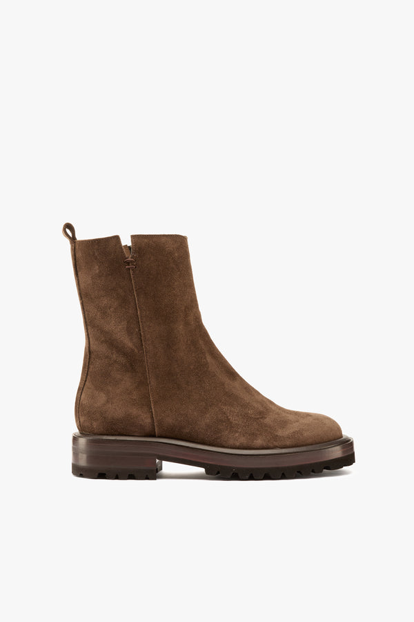 Stivaletto camoscio testa moro