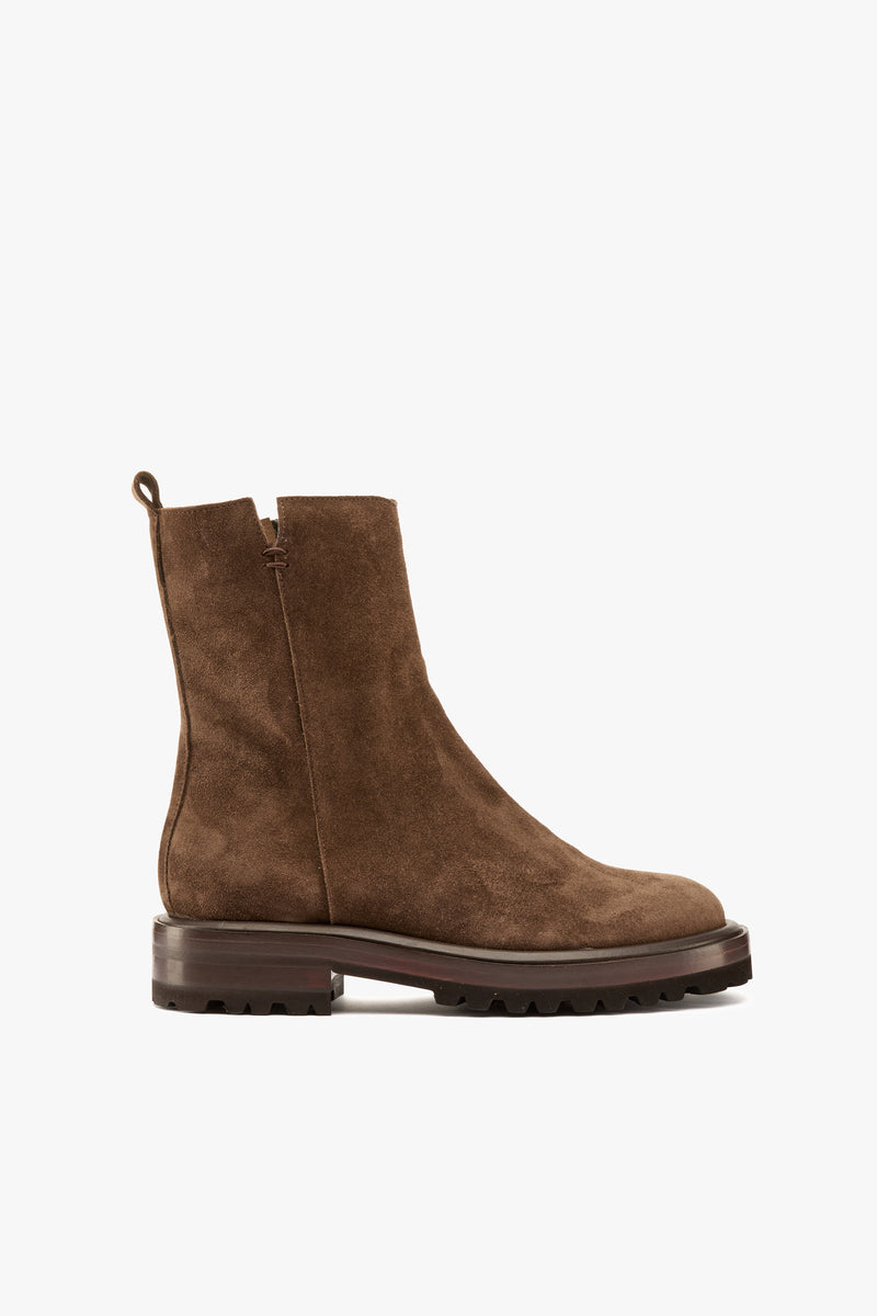 Stivaletto camoscio testa moro
