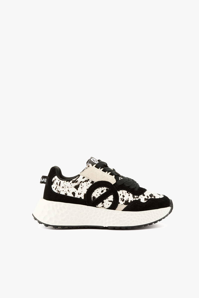 Sneaker Carter jogger nero/bianco