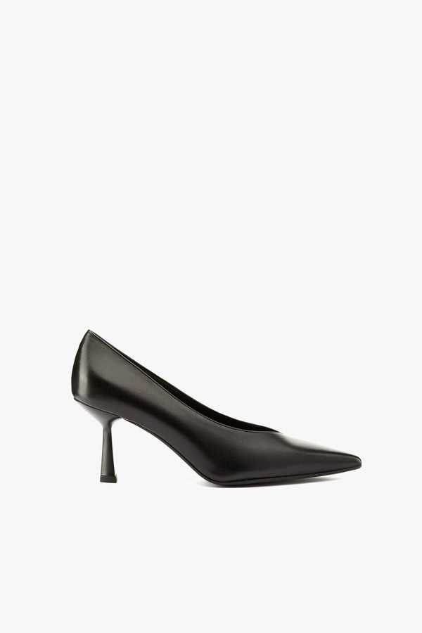 Décolleté nappa nera