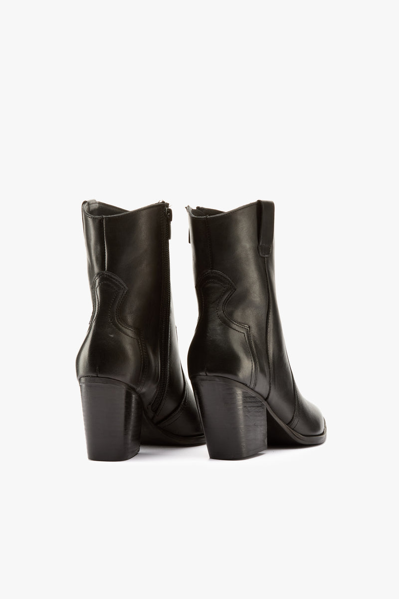 Stivaletto texano nero