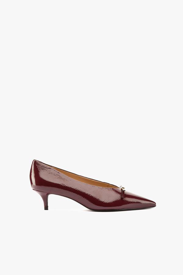 Décolleté glossy fiocco