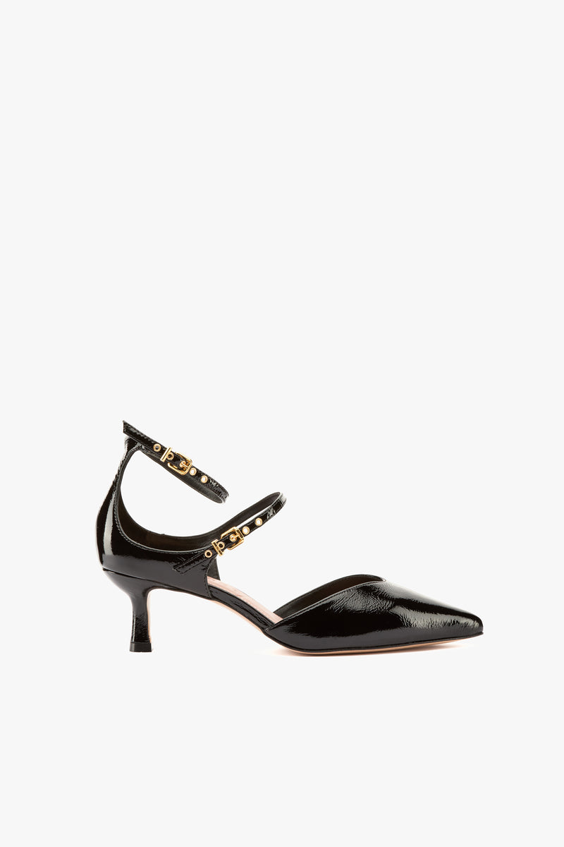 Décolleté cinturini nero