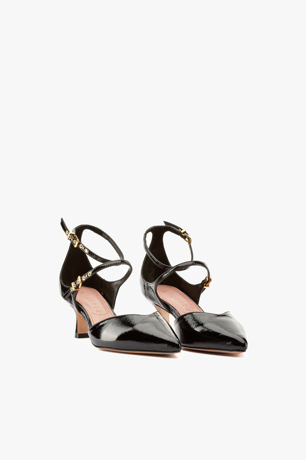 Décolleté cinturini nero
