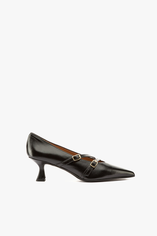 Décolleté nera cinturini