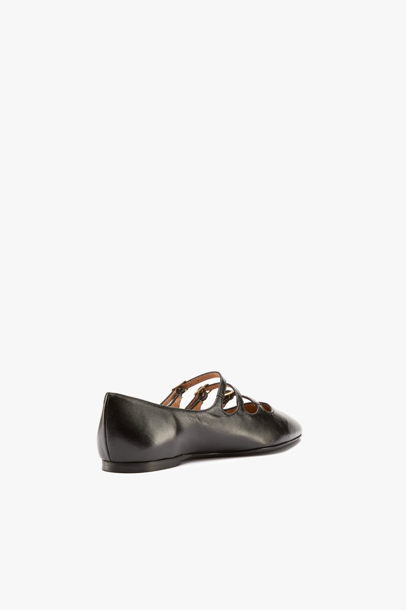 Ballerina fibbie nera