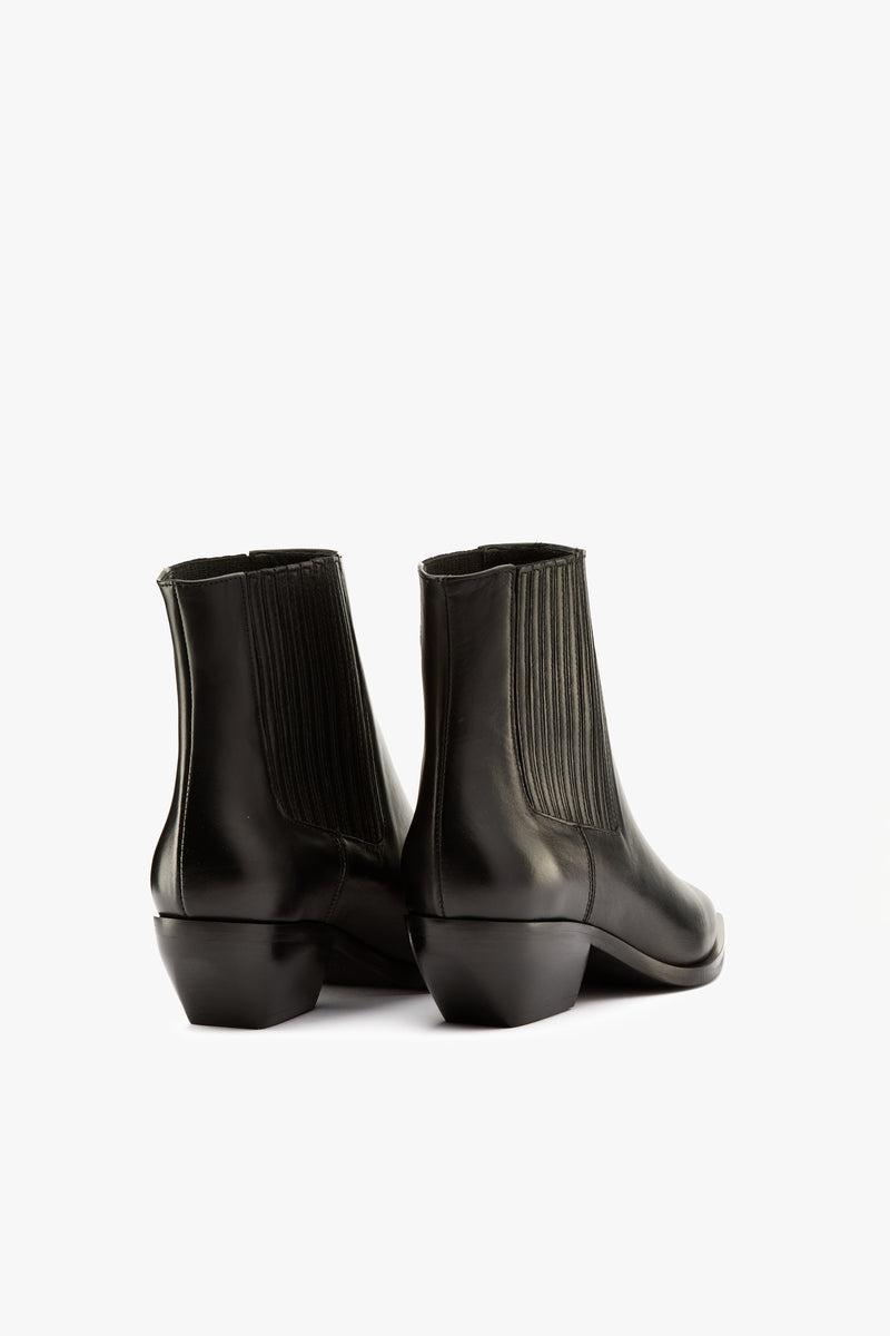 Stivaletto texano nero