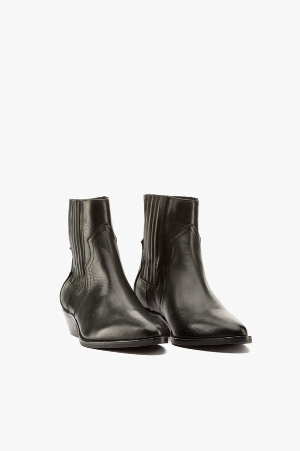 Stivaletto texano nero