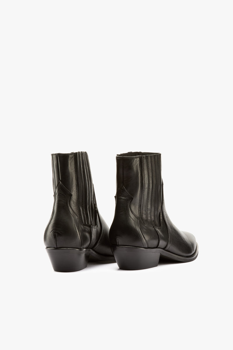 Stivaletto texano nero