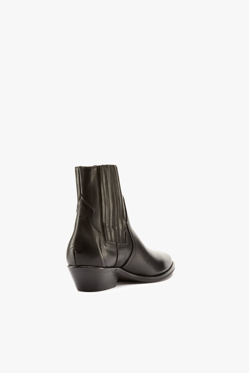 Stivaletto texano nero