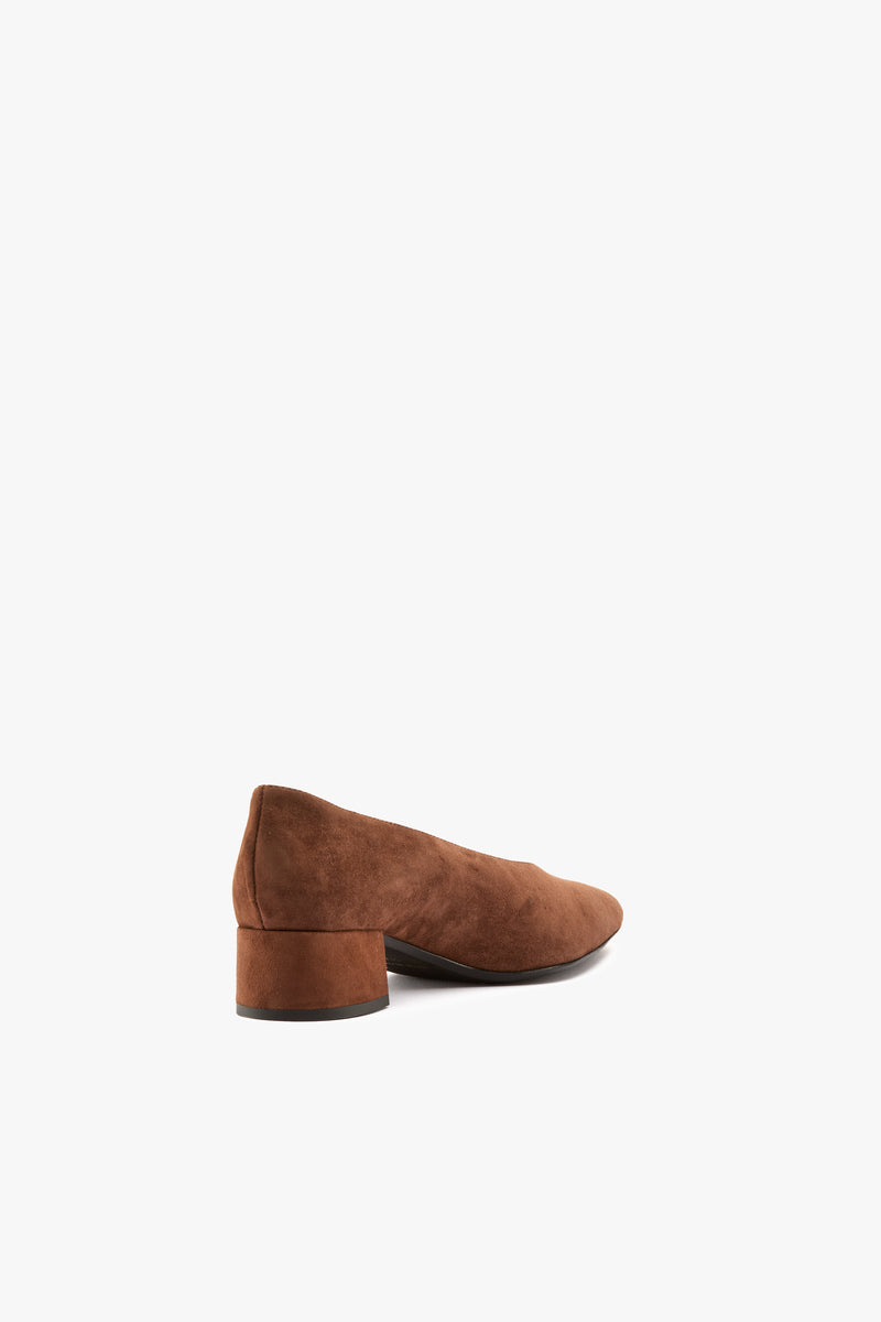 Décolleté camoscio cocoa