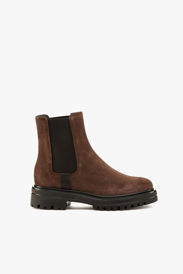 Stivaletto chelsea camoscio testa moro