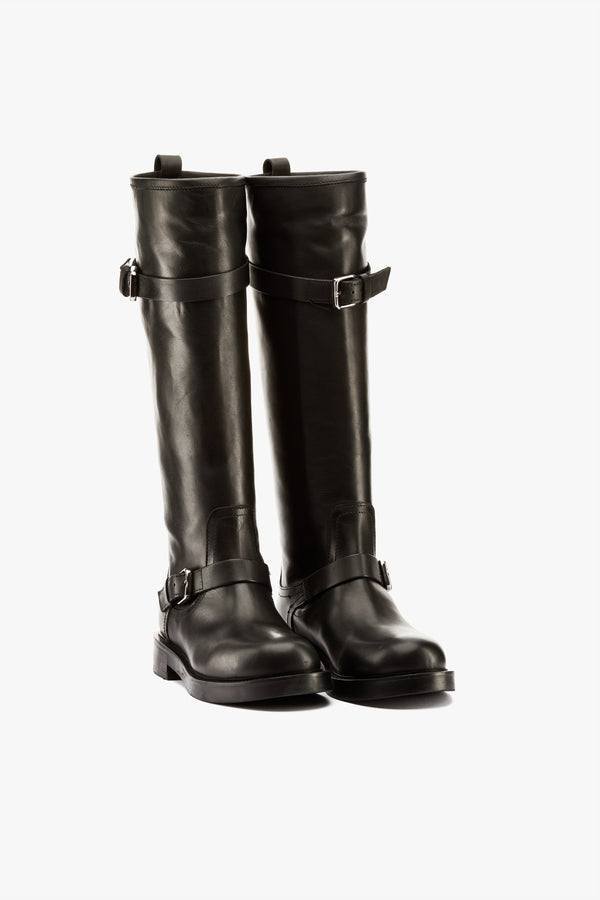 Stivale fibbie nero