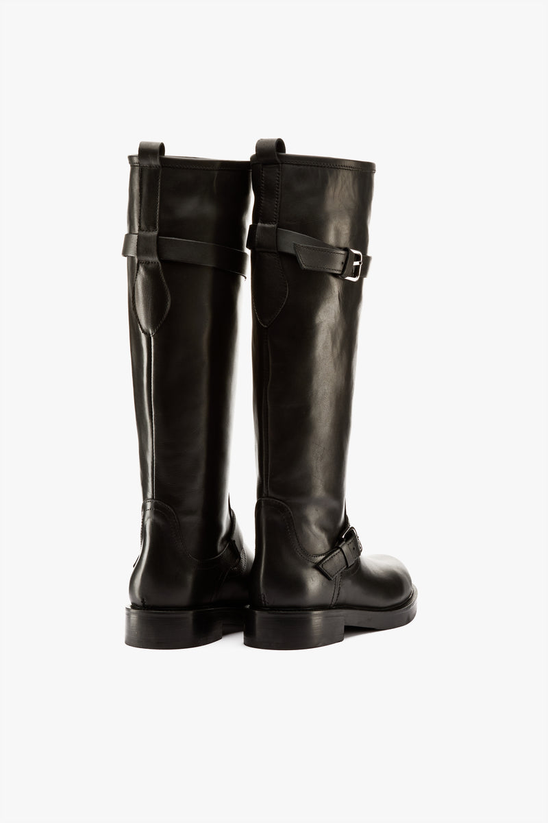 Stivale fibbie nero