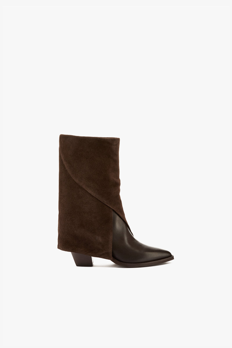 Stivale texano moro risvolto