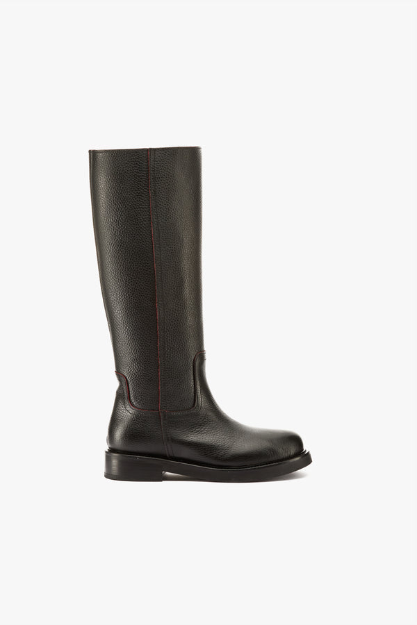 Stivale martellato nero