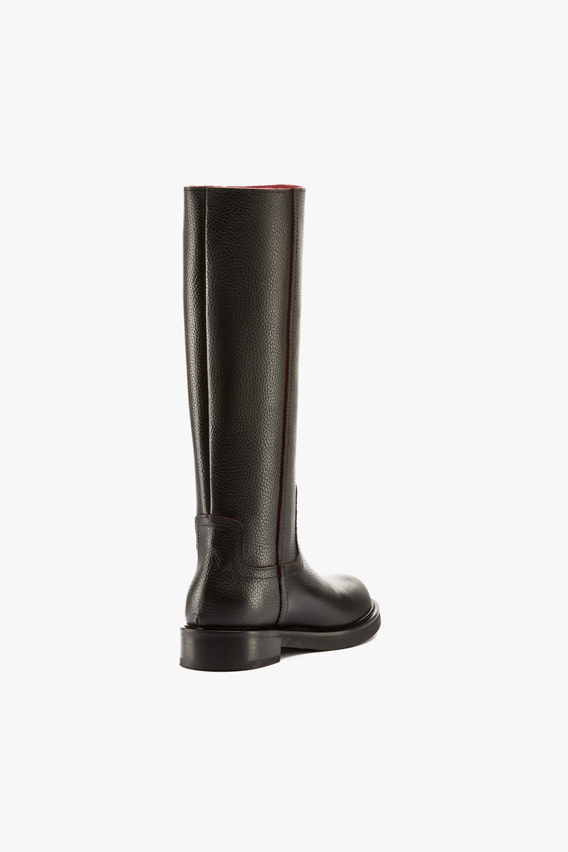 Stivale martellato nero