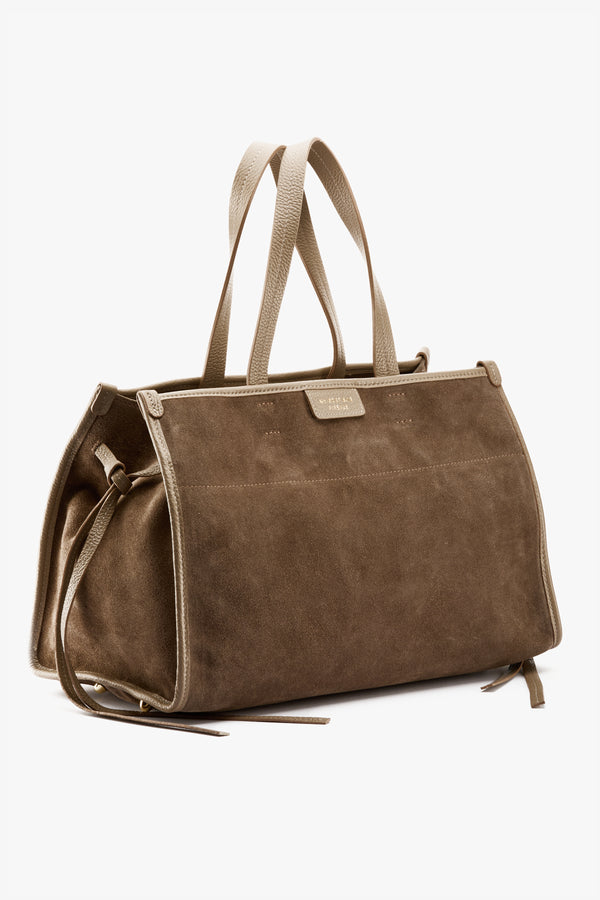 Borsa Diva suede taupe