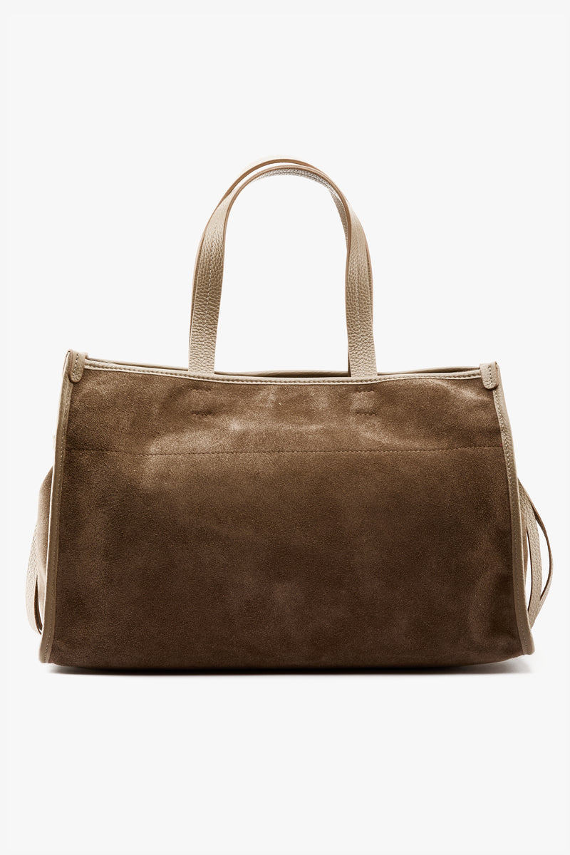 Borsa Diva suede taupe