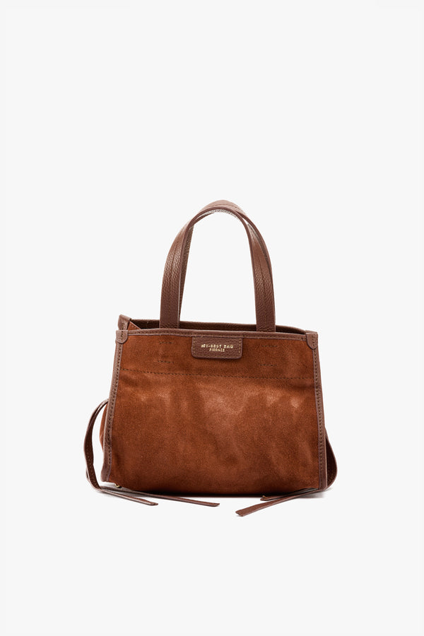 Borsa Diva small suede bruciato