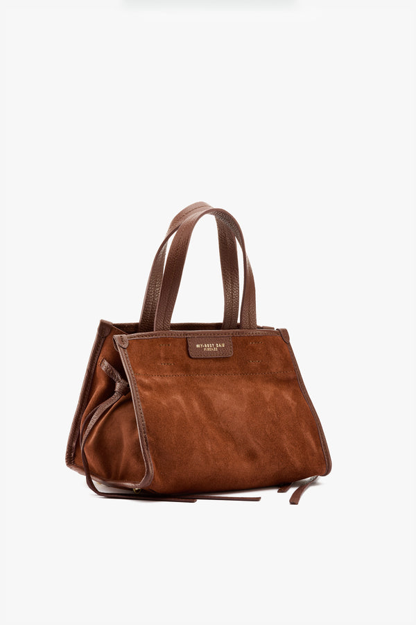 Borsa Diva small suede bruciato