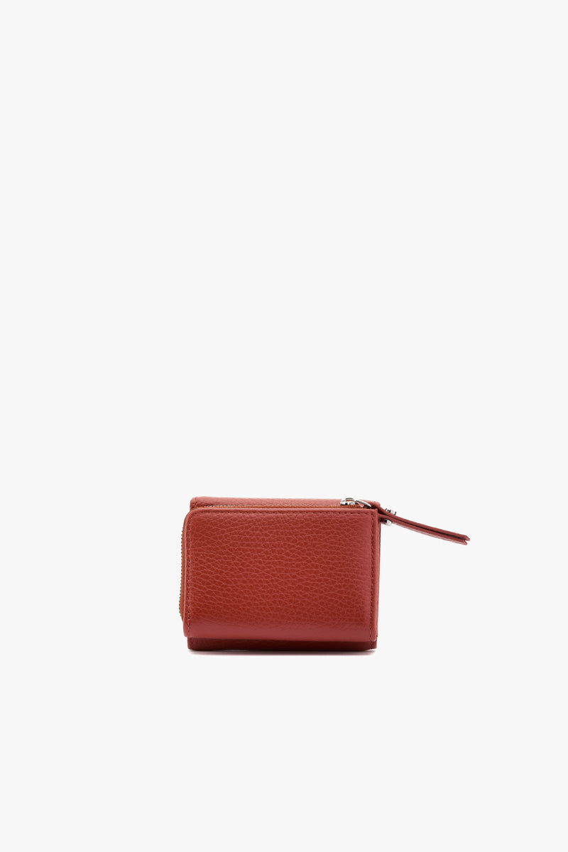 Portafoglio Grain brick red