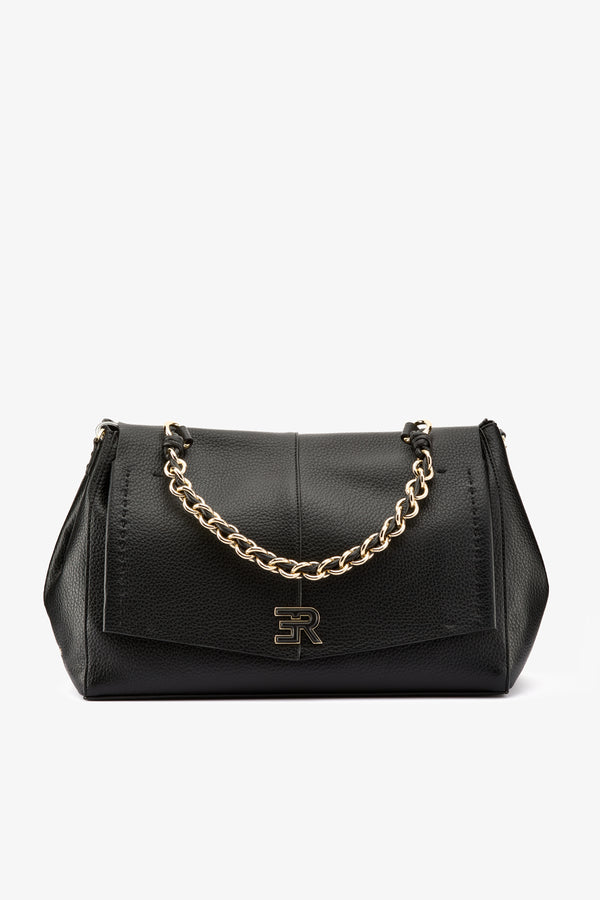 Borsa Eba large flap nero