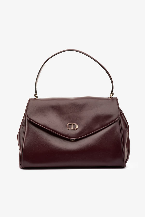 Borsa top handle burgundy