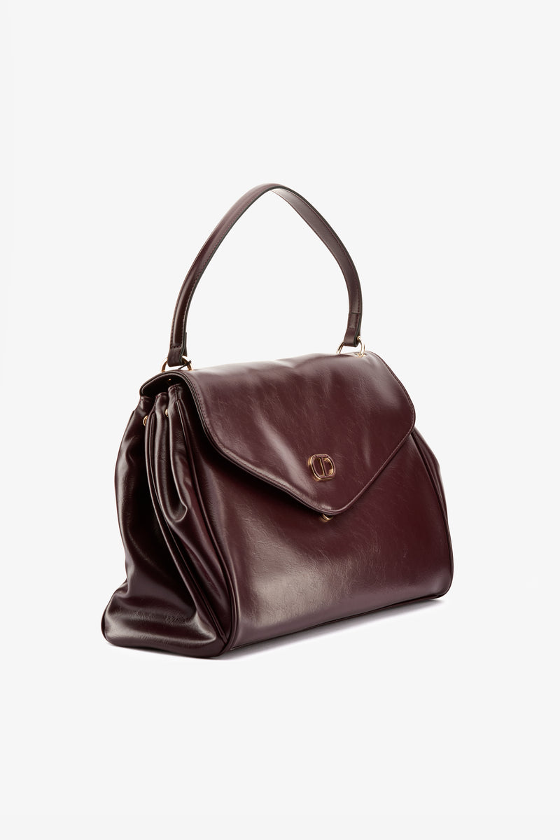 Borsa top handle burgundy