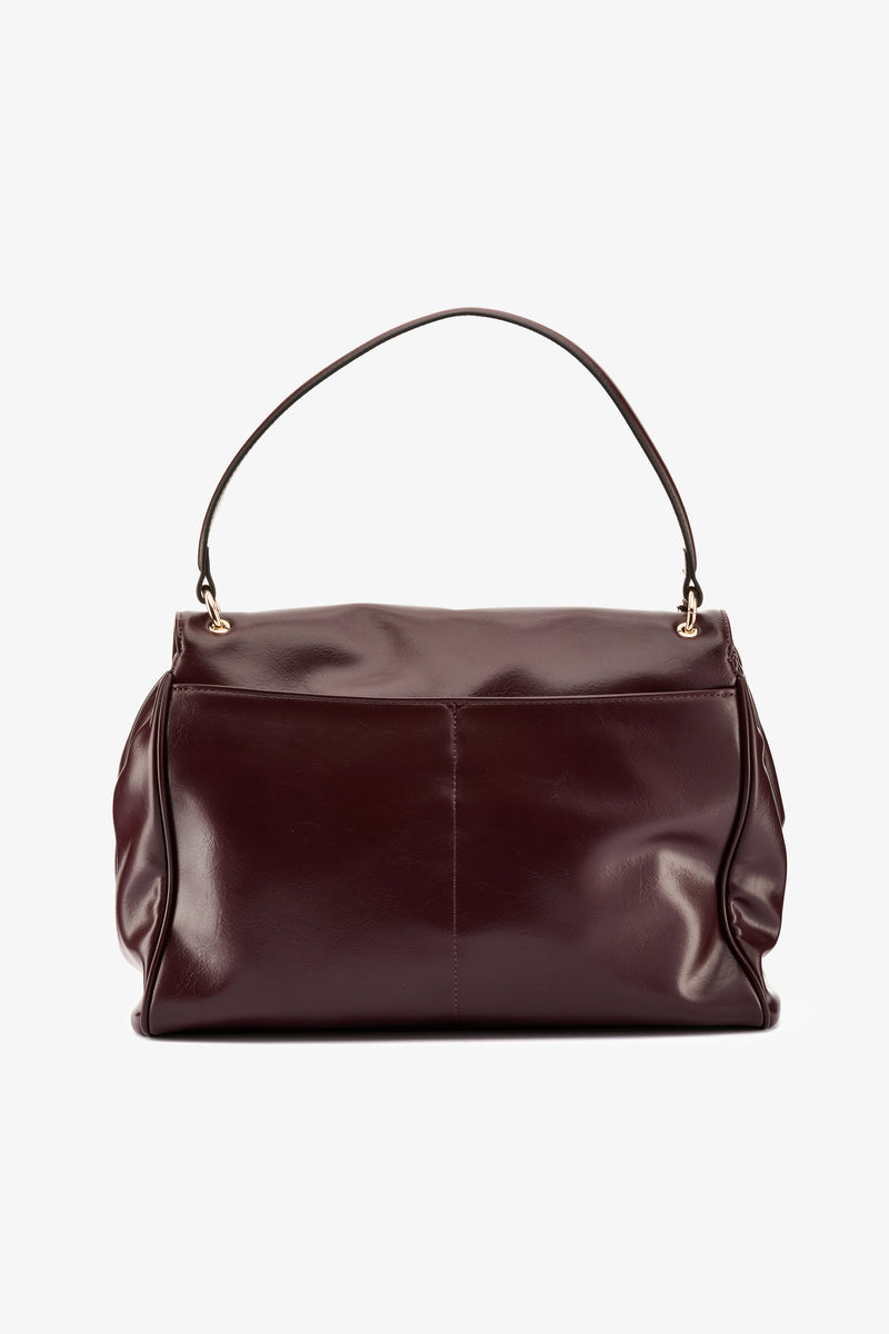 Borsa top handle burgundy