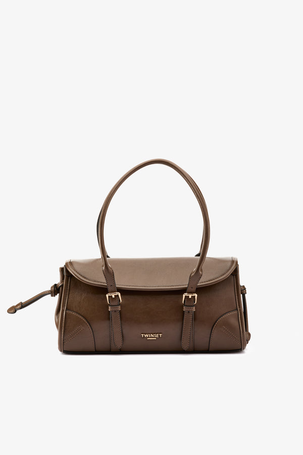 Borsa bauletto fibbie fango