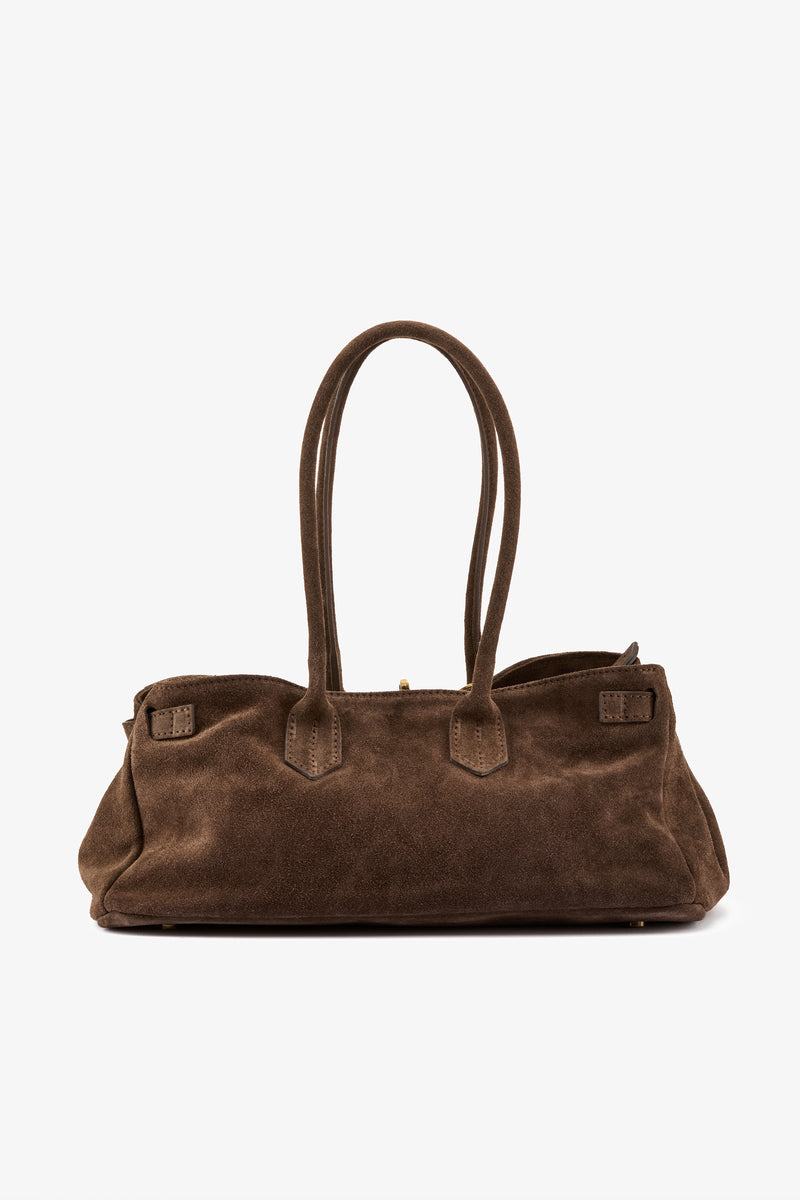 Borsa a spalla camoscio moro