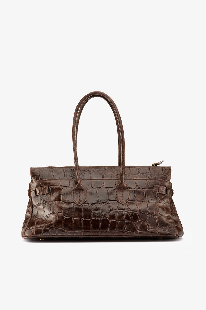 Borsa a spalla cocco moro