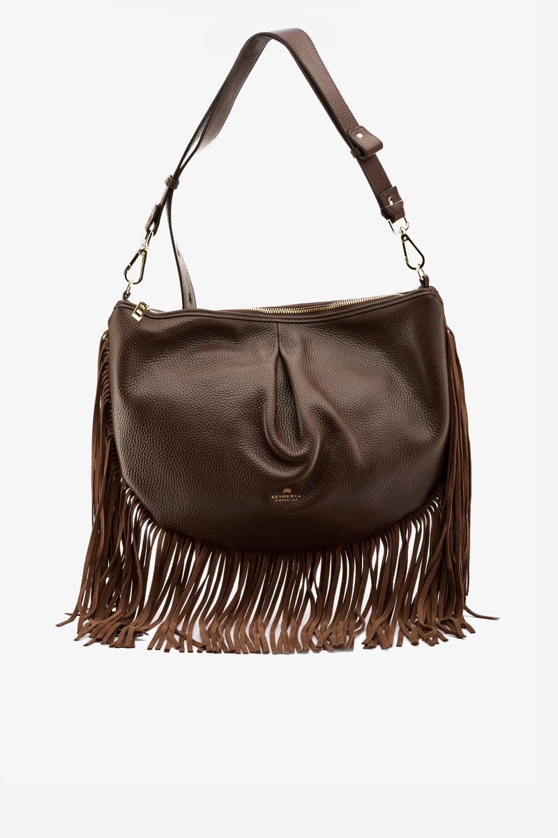 Borsa Emma Folk maxi cioccolato