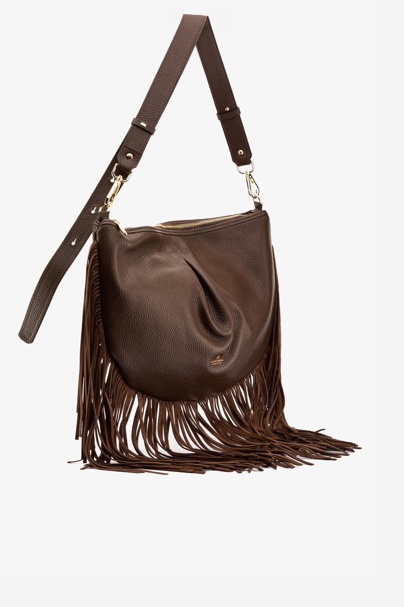 Borsa Emma Folk maxi cioccolato