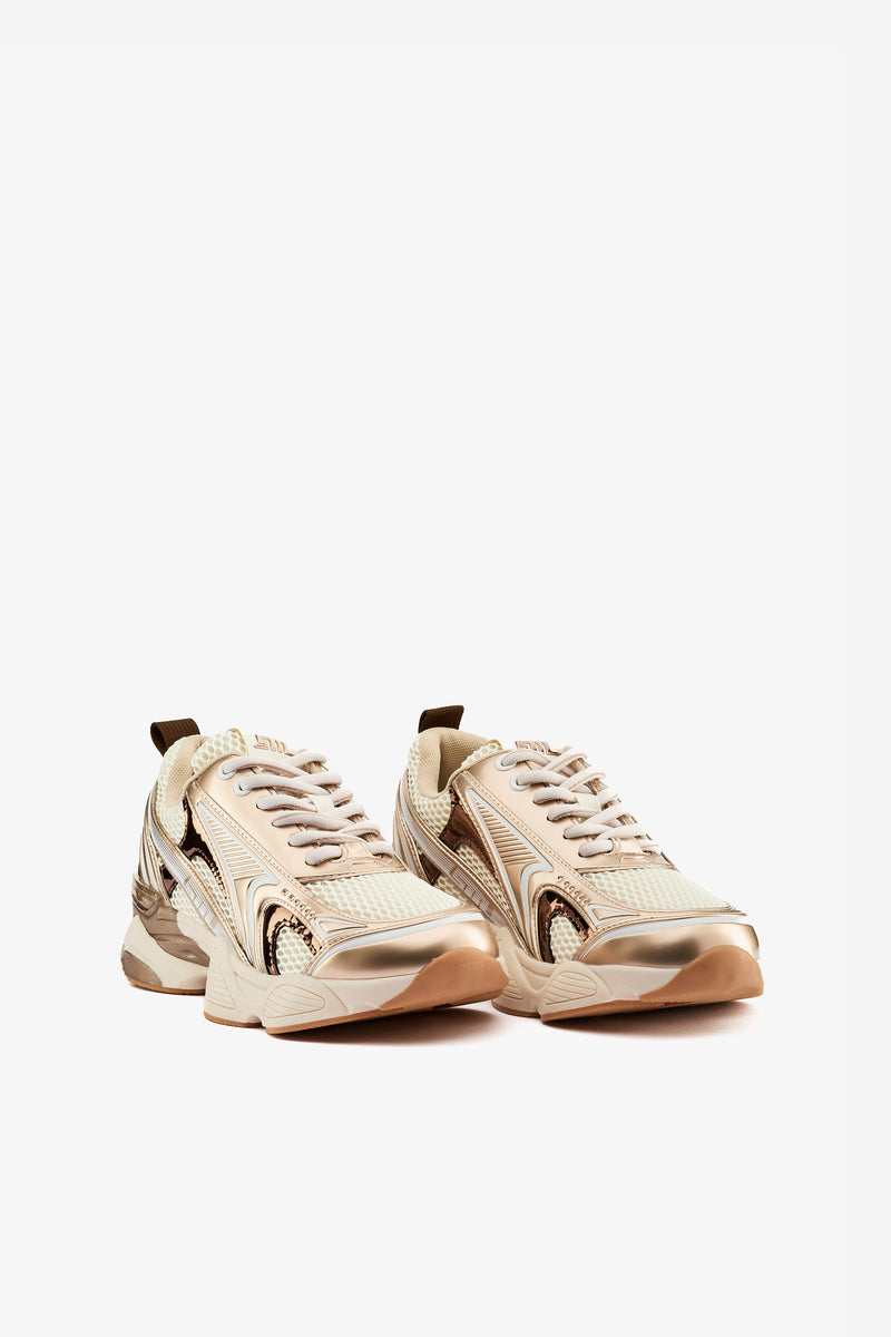 Sneaker Speedster-E silver/gold cream